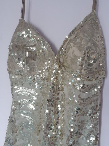 Vestido Longo de Festa Dourado