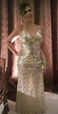 Vestido Longo de Festa Dourado - Foto 4