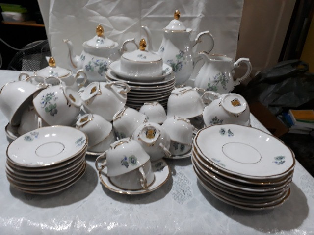 Jogo de café, chá e bolo Porcelana Barão do Rio Branco