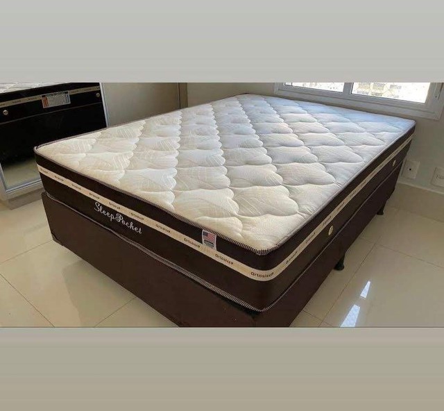 Cama casal molas ensacada mais base nova um ano de garantia*"*