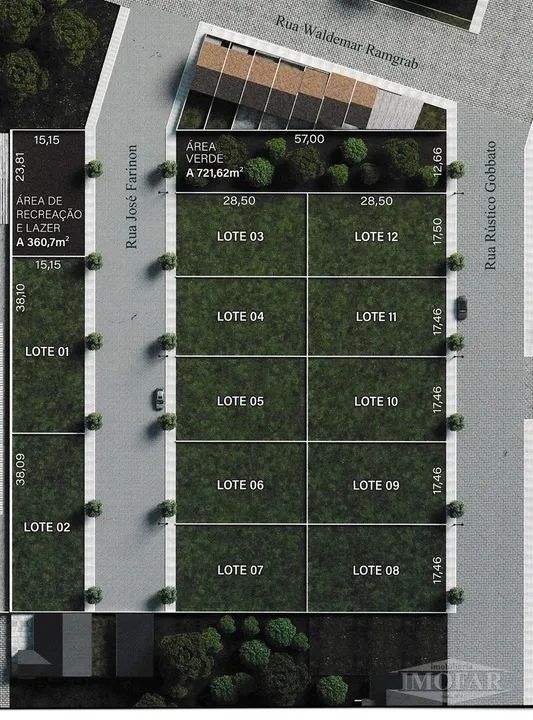 Imobiliária Imofar vende terrenos no Loteamento New Concept, bairro São Luiz, excelente va