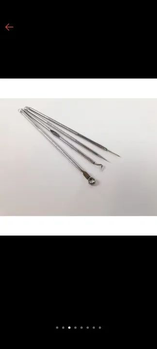 Estojo com 4 Extratores para remoção de cravos e espinhas  - Foto 5
