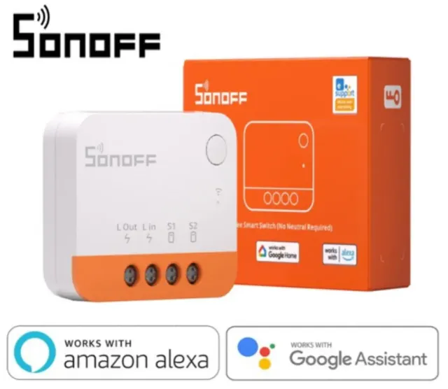Sonoff Zb Mini L2 Extreme Zigbee Interruptor S/ Neutro Cor Branco 110V/220V