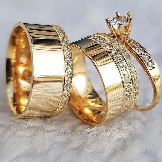 PAR DE ALIANÇAS NAMORO  - Foto 2