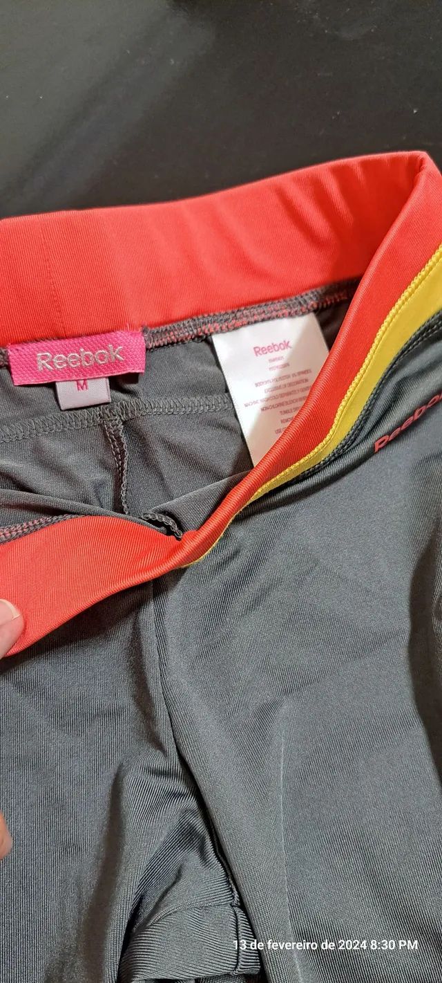 Imperdível!!! Calça legging Reebok M infantil nova original - Foto 2