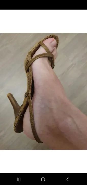Sandalia marrom 35 - Foto 4