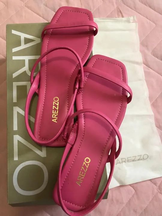 Sandália Arezzo Rosa Pink 