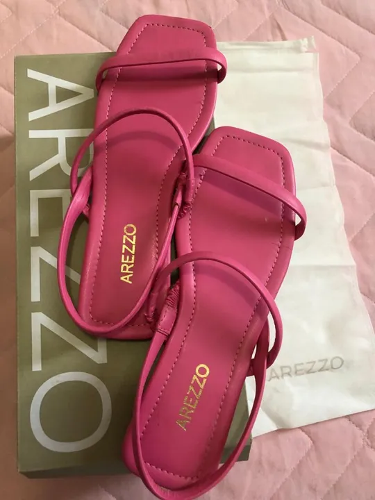Sandália Arezzo Rosa Pink 