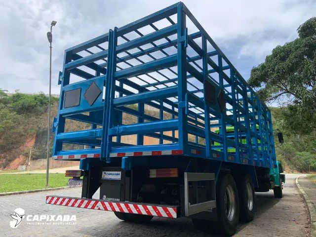 Carroceria truck gaiola transporte de gás botijão P13 - Foto 7