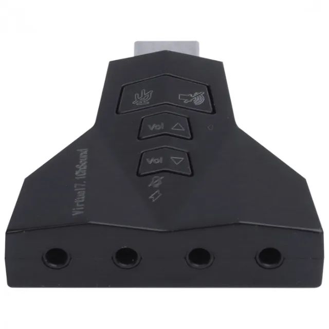 Adaptador de Áudio USB 7.1 Placa de Som Vinik  (com 4 P2) Compatível com PS3 - WZetta - Foto 4