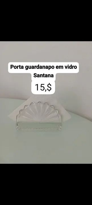 Porta guardanapo em vidro