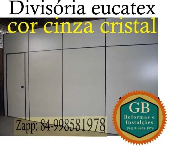Divisória Eucatex - Cinza Cristal