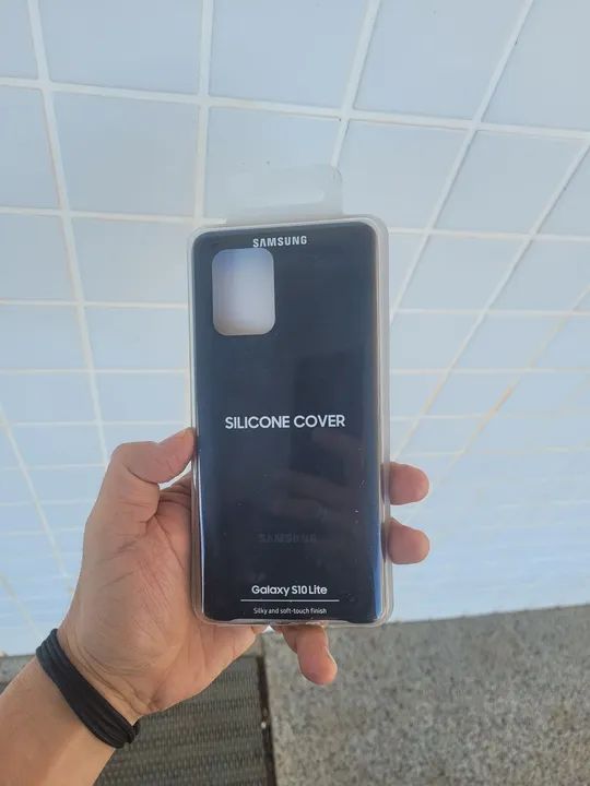 Capa do S10 Lite ORIGINAL (Troco por carregador Samsung 25W preto)