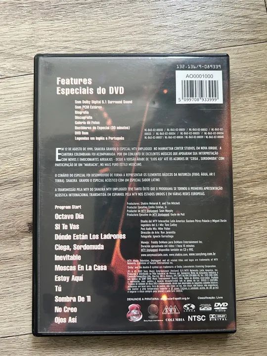 DVD Shakira - MTV unplugged  - Foto 2