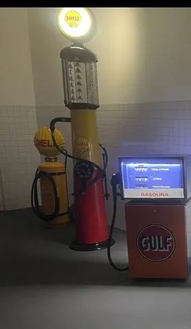 Bomba combustivel gasolina Shell Wayne 1922 réplica tipo coqueiro - Foto 3