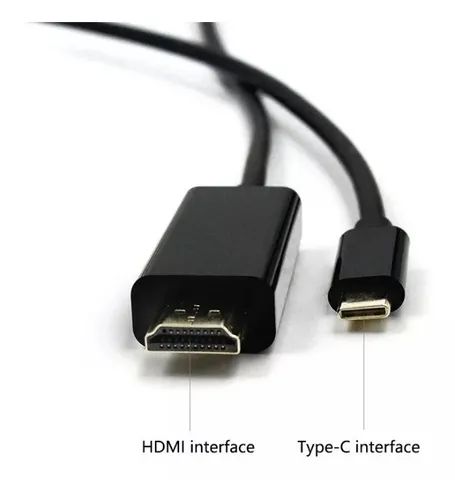 Cabo Tipo C Usb C 3.1 Para Hdmi 1.8 Metros 4k - Foto 3
