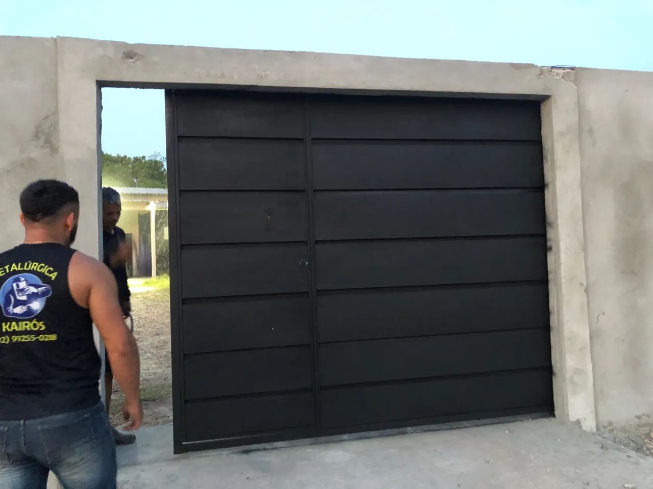 Portão galvanizado de garagem  - Foto 2