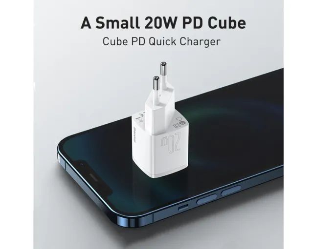 Carregador Baseus 20w tipo C Iphone 15 e outros - Foto 2