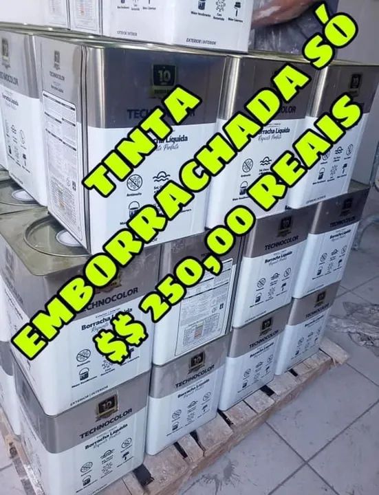 Tintas látex branca só $$ 65 reais ótima qualidade . EMBORRACHADA SÓ $$ 250 REAIS  - Foto 2