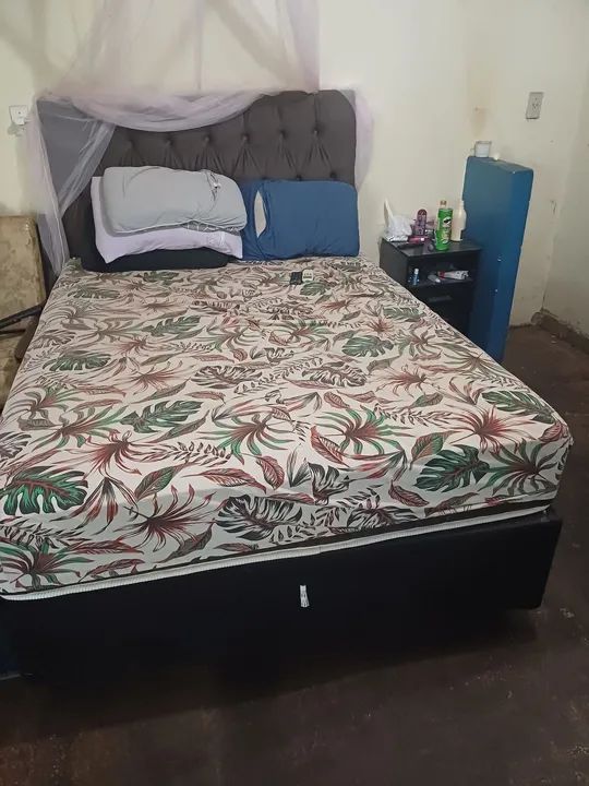 Cama box nova com cabeceira 