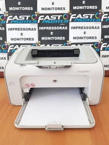 Impressora HP LaserJet P1005 laser toner monocromática econômica 