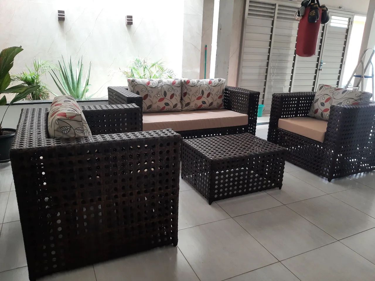 Conjunto de Sofás em Vime Novo - 2 lugares e 1 poltrona - Foto 4