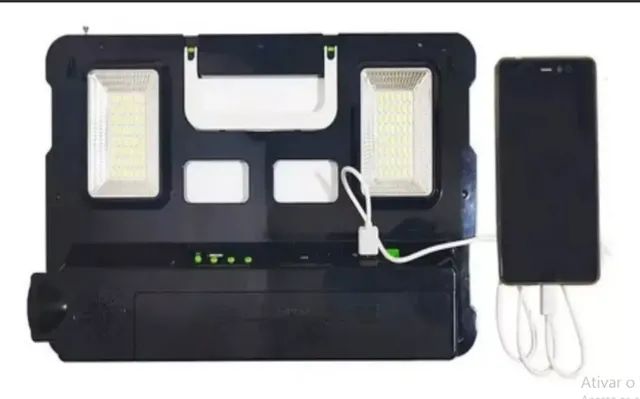 Sistema de Luz Solar LK-3103 - Lanternas, pendente com luz, rádio, leitor de MP3 - Foto 2