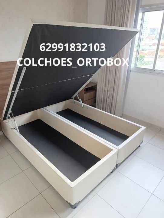 Cama Box Baú Queen size blindado e reforçado