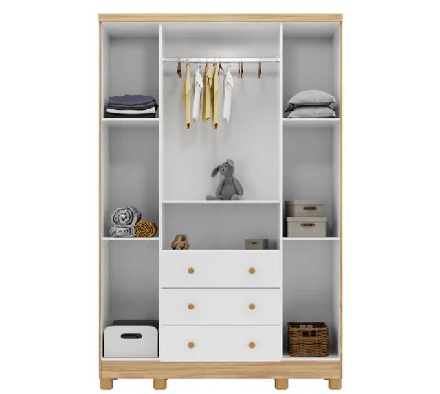 Roupeiro Infantil 4 Portas Junior Peroba, 100% MDF - ( Promoção ) - Foto 4