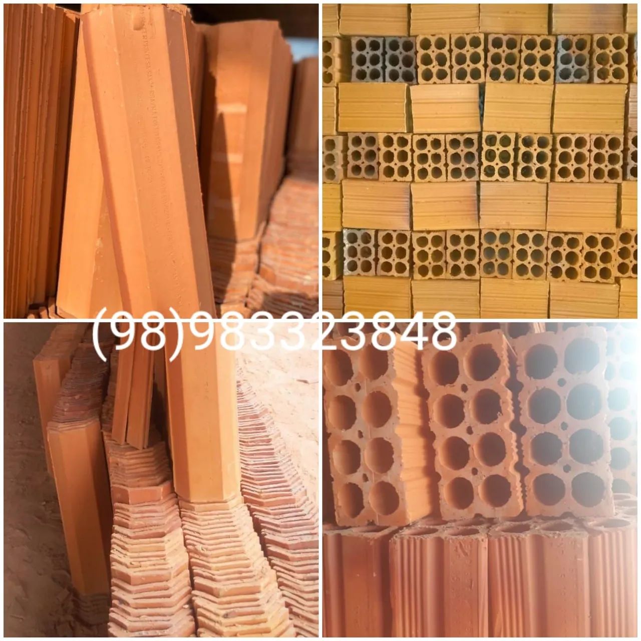 TIJOLOS, TELHAS,LAJOTAS,DIRETO DA FÁBRICA 