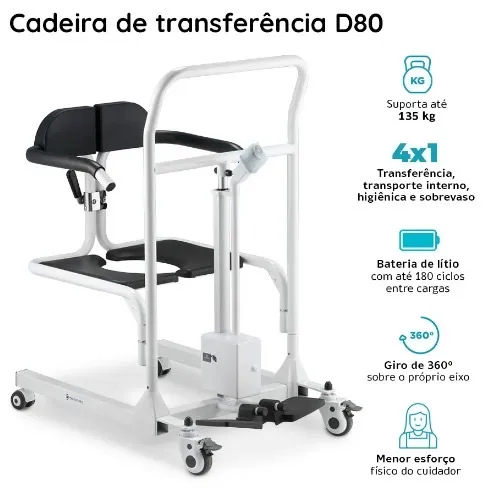 Cadeira de Transferência D80 nova 3.500