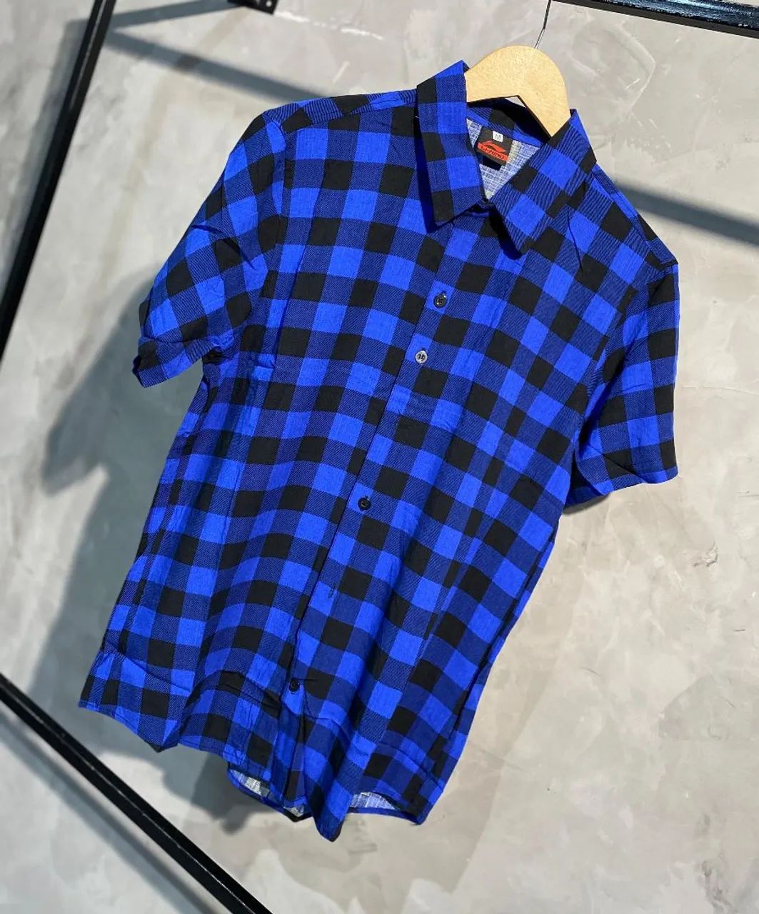 Camisa Xadrez Azul e Preto - Polo - Foto 3