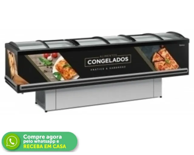 Ilha de Congelados Vidro Abaulado Gelopar 3M