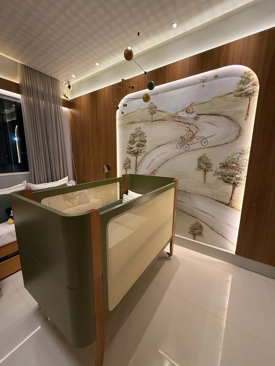 Berço 3 em 1 Bo Palha Cacto com Jequitibá