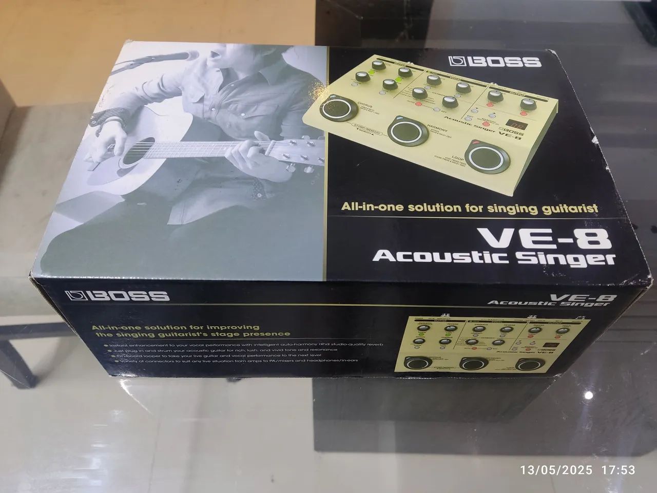 Boss VE-8 Acoustic Singer - Pedal para violonistas que Cantam