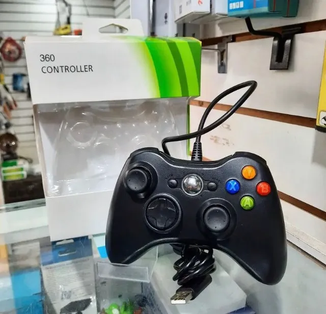 controle com fio para pc e xbox 360