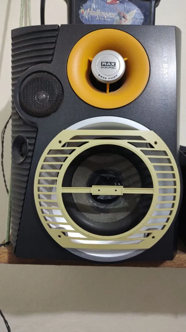 Caixa de Som MAX SOUND - 2 Vias Bass Port