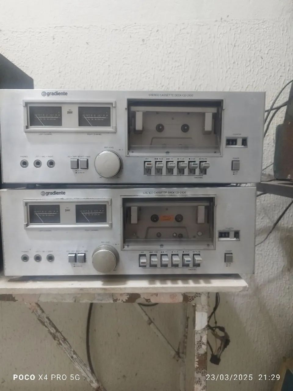  Tap deck Gradiente CD-Z100 e CD-3100 - Gravador de Cassete Estéreo