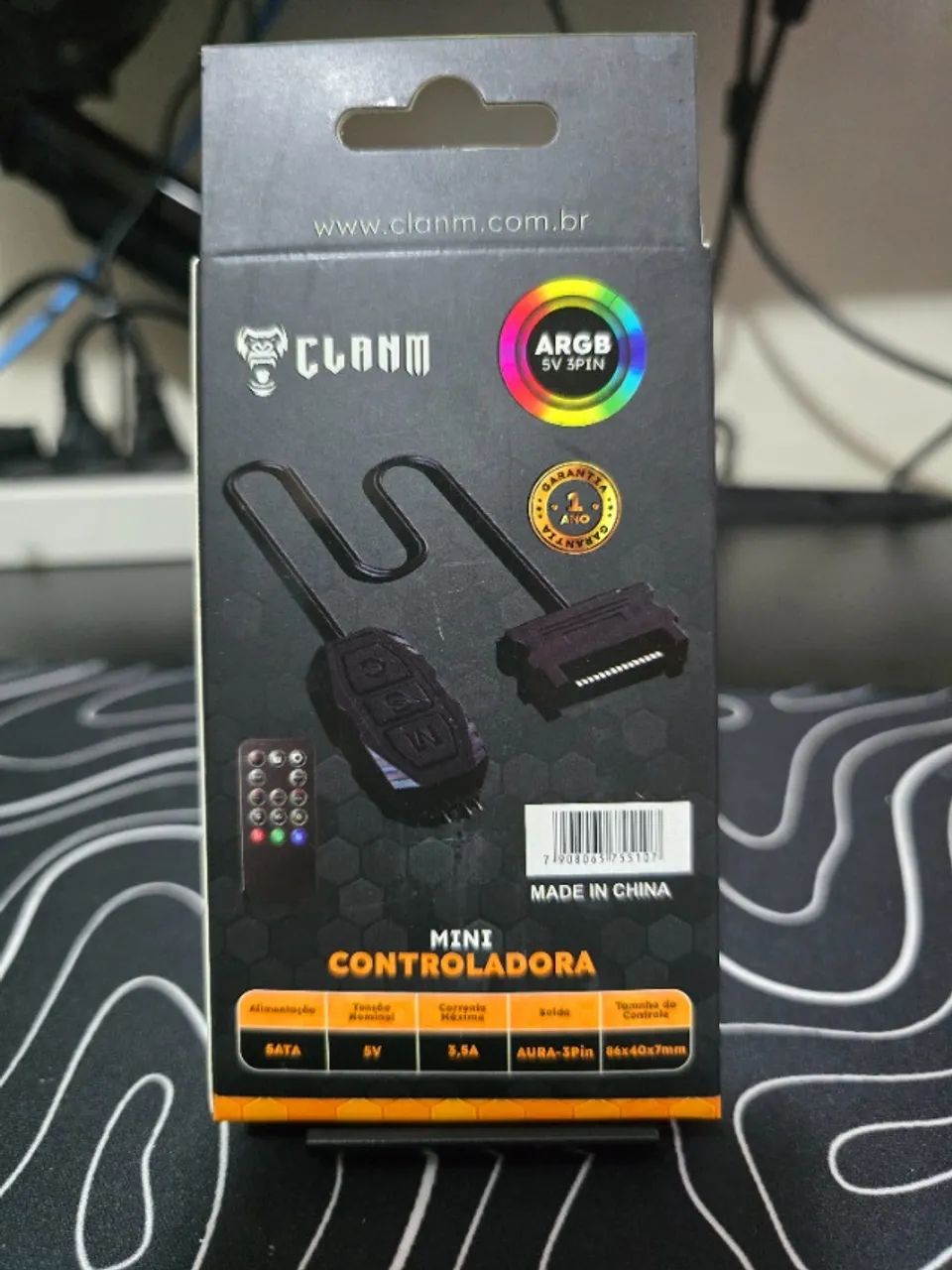 Controladora ARGB 3 Pinos para Fans ARGB com Controle - Foto 2