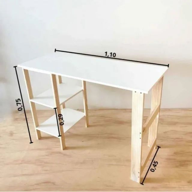 Mesa Escrivaninha em MDF Nova  - Foto 2
