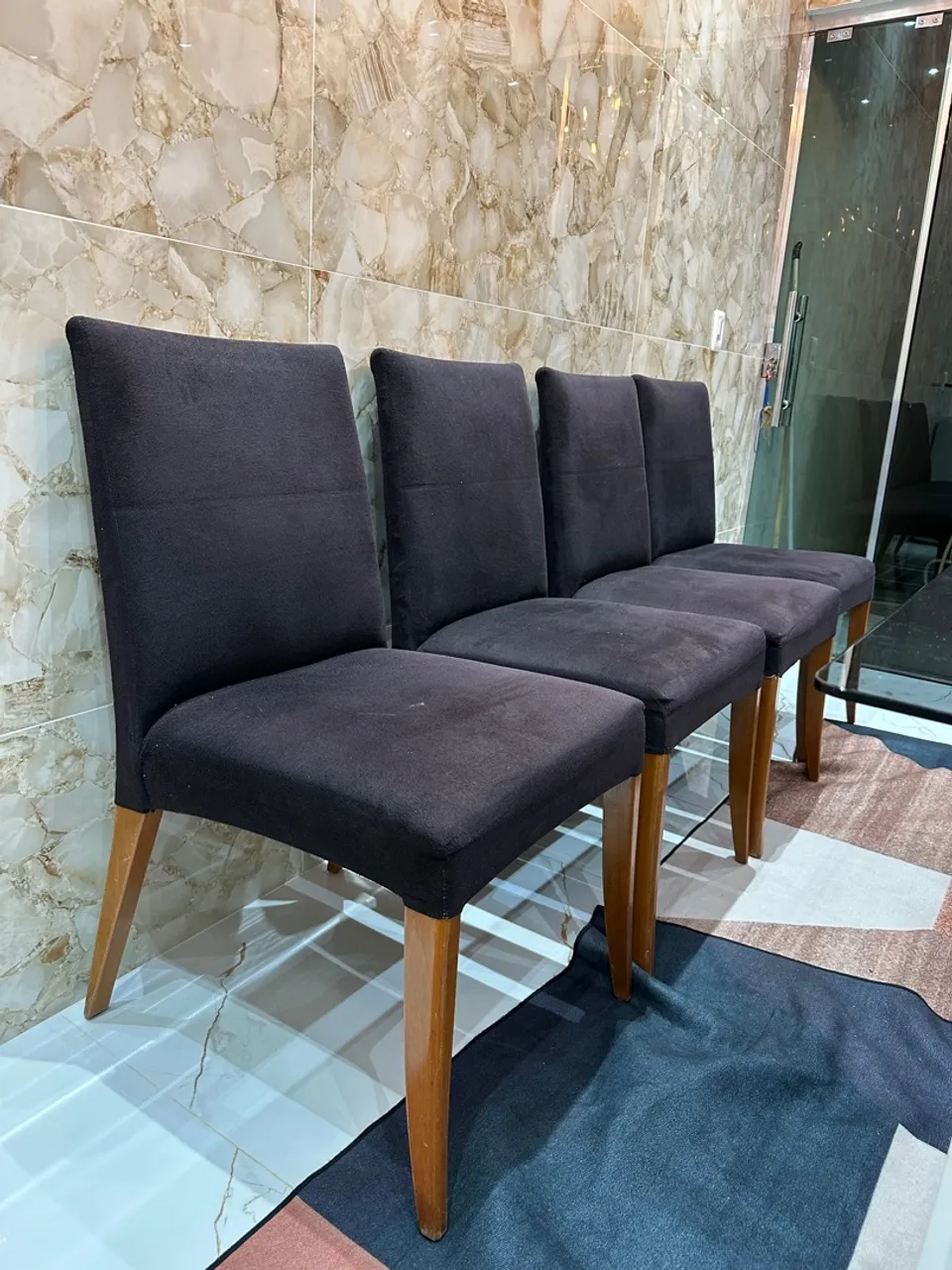Conjunto de 4 Cadeiras de Jantar Madeira