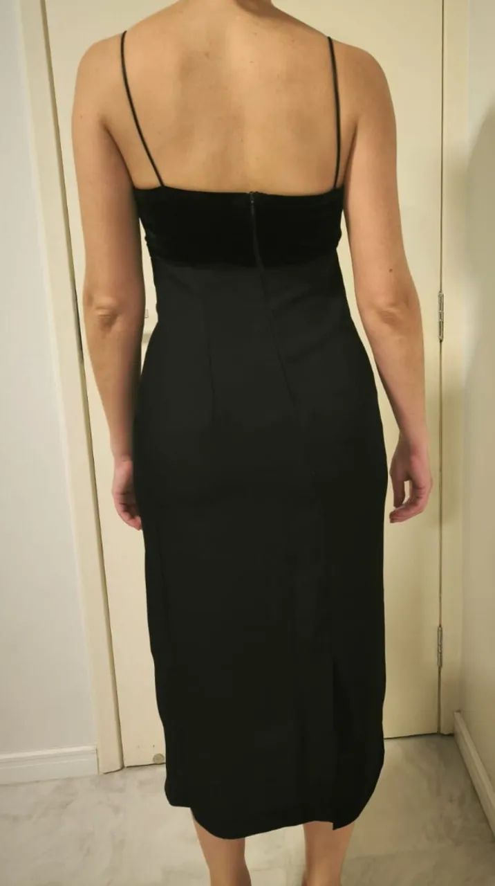 Vestido de festa longuete preto - Foto 2