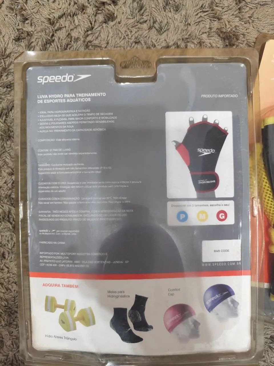 Oportunidade Luvas de Natação Speedo Hydro Glove - P e M - Foto 2