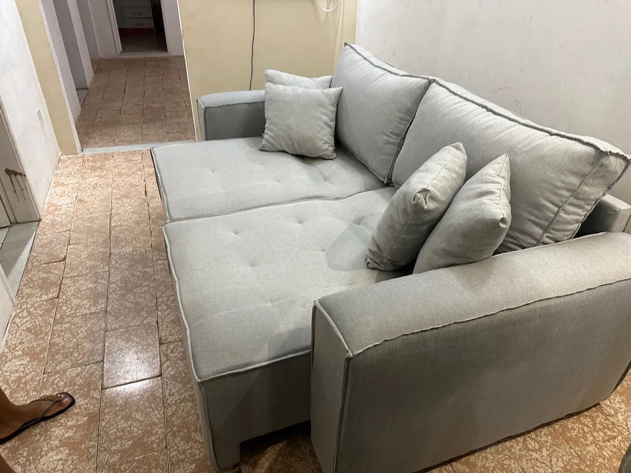 Sofá cama Retratil e Reclinável 
