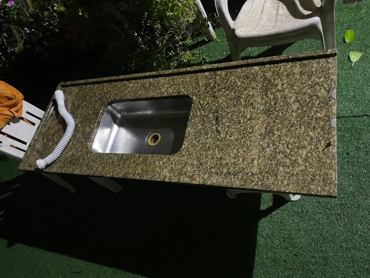 Pia de Granito com Cuba de Aço Inox - Foto 2