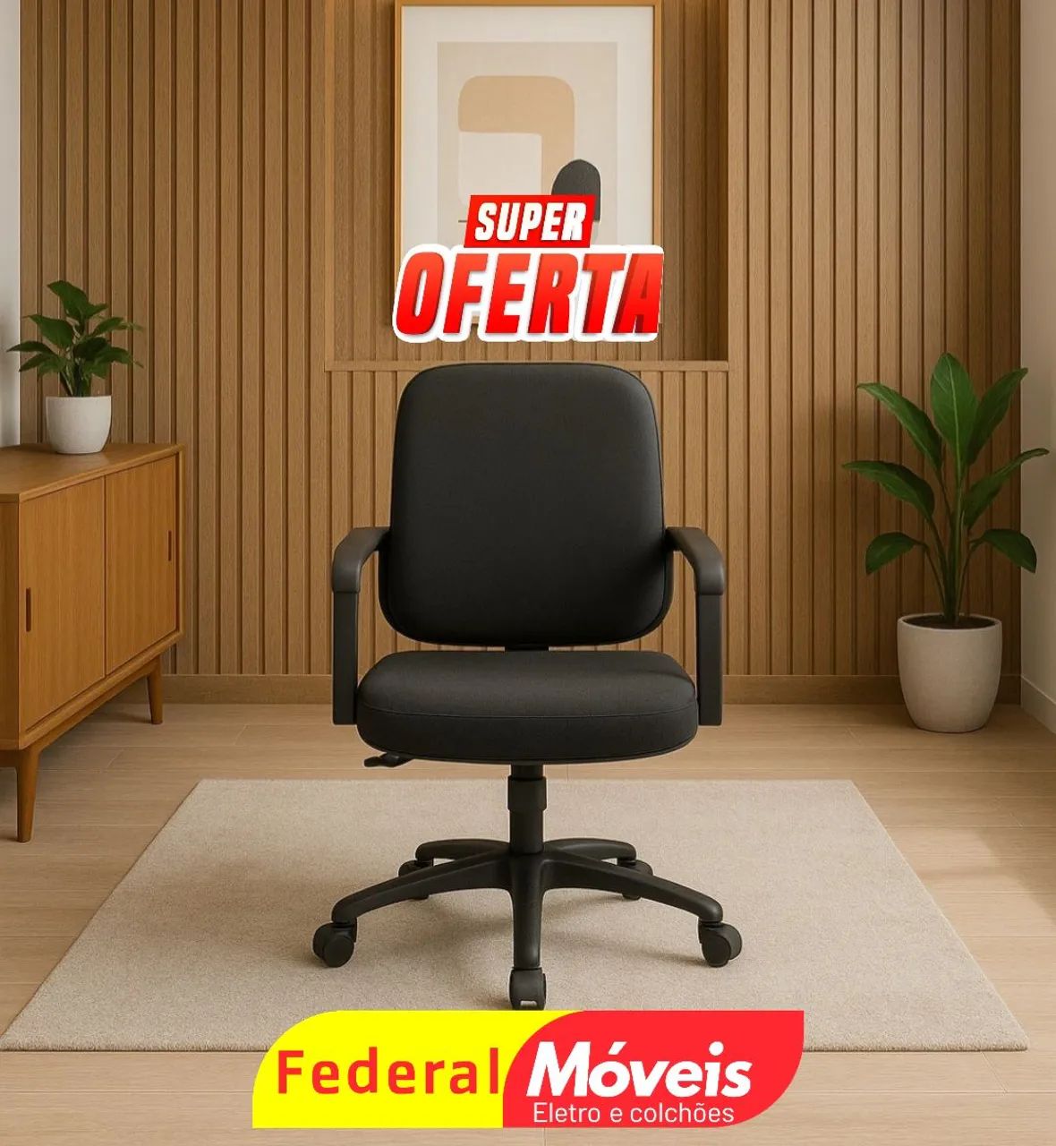 Cadeira Giratória Escritório Operativa - Resistência e qualidade que fazem a diferença!