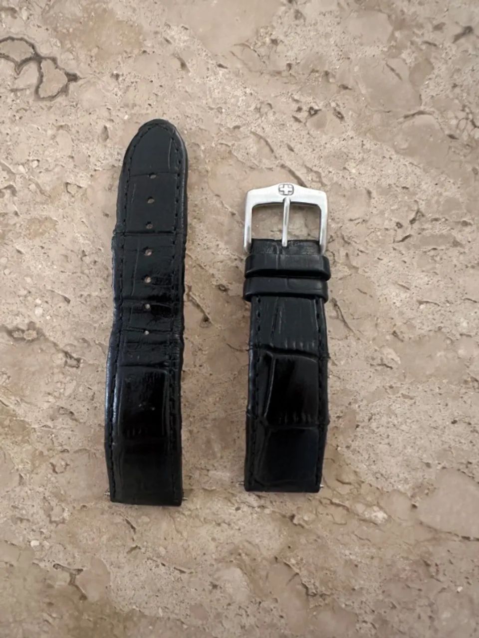 Pulseira Victorinox Couro 20mm "Croc"
