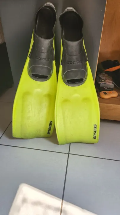Pé de pato para mergulho