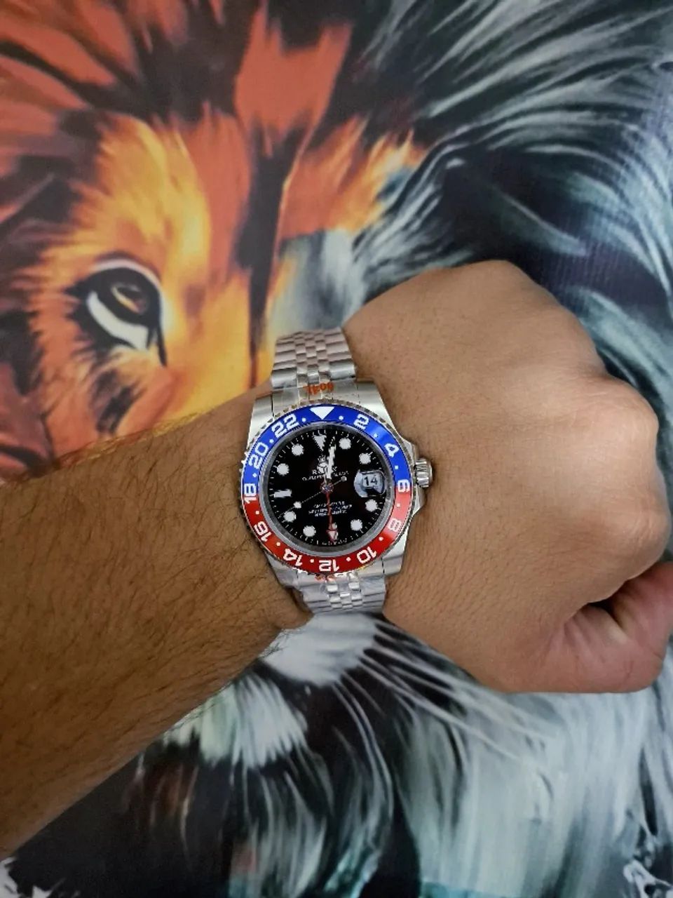 Relógio ROLEX GMT MASTER II PEPSI JUBILEU  AUTOMÁTICO  - Foto 2