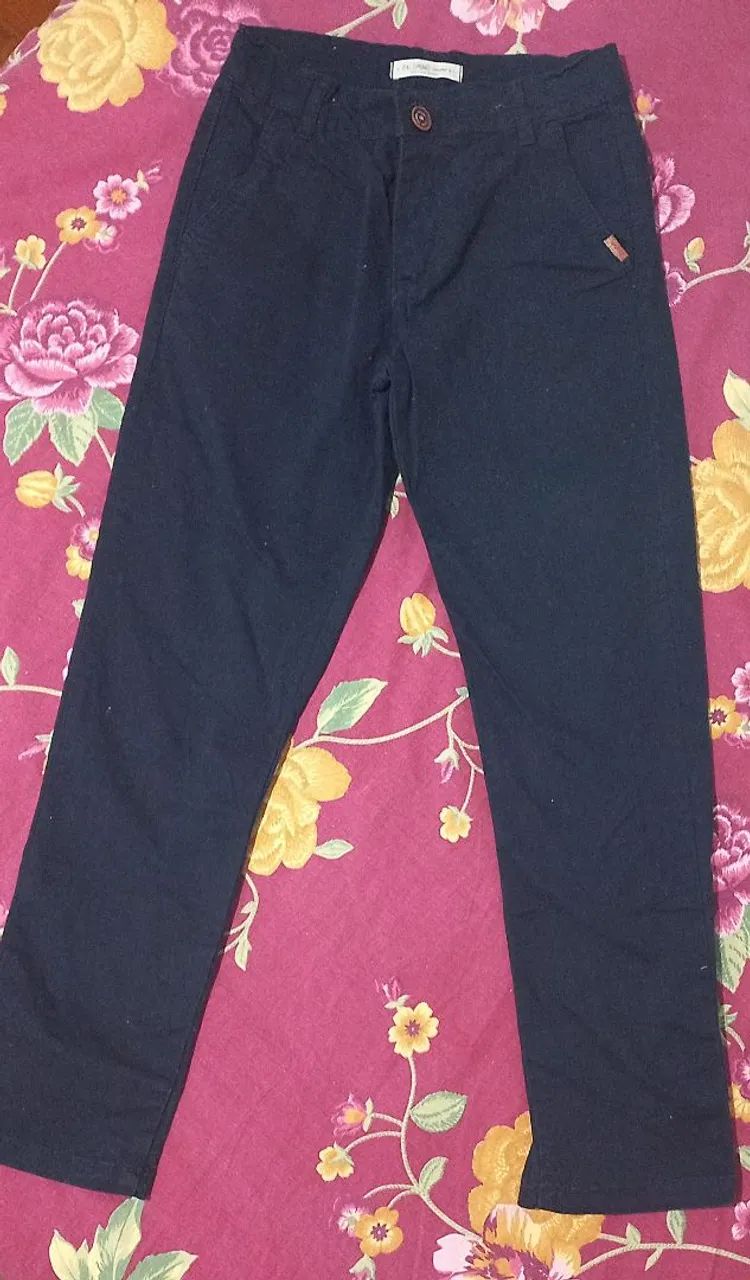Calça infantil masculina Azul marinho